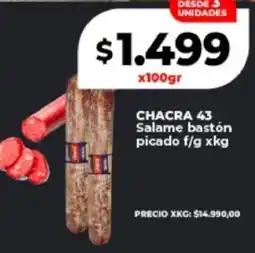 Supermayorista Vital Chacra 43 salame bastón picado oferta