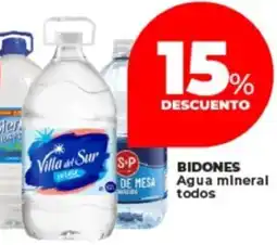 Supermayorista Vital Bidones agua mineral todos oferta