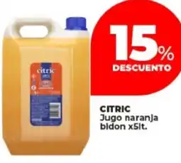 Supermayorista Vital Citric jugo naranja bidon oferta