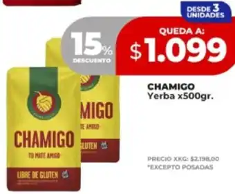 Supermayorista Vital Chamigo yerba oferta