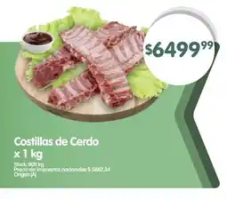 Supermercados Buenos Días Costillas de Cerdo oferta
