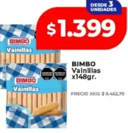Supermayorista Vital Bimbo vainillas oferta