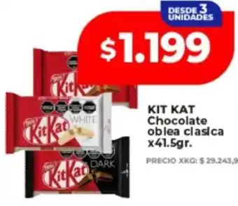 Supermayorista Vital Kit kat chocolate oblea clasica oferta