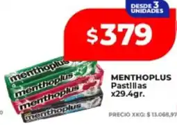 Supermayorista Vital Menthoplus pastillas oferta
