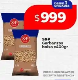 Supermayorista Vital S&p garbanzos bolsa oferta