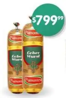 Supermercados Buenos Días Leberwurst PIAMONTESA oferta
