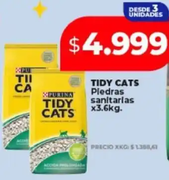 Supermayorista Vital Tidy cats piedras sanitarias oferta