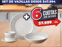 Supermayorista Vital Set de vajillas oferta
