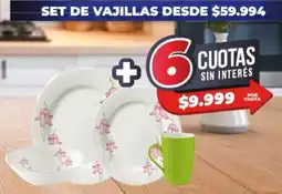 Supermayorista Vital Set de vajillas oferta