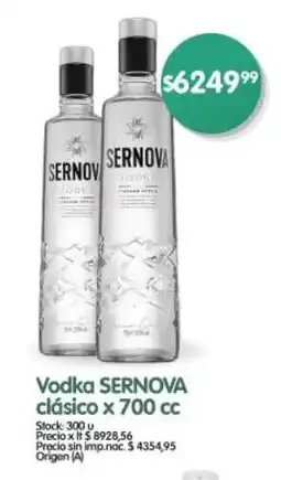 Supermercados Buenos Días Vodka SERNOVA clásico oferta