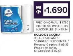 Carrefour Carrefour essential rollo de cocina oferta