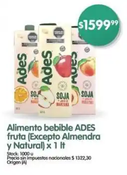 Supermercados Buenos Días Alimento bebible ADES fruta oferta