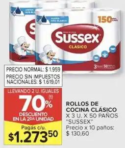 Carrefour Sussex rollos de cocina clásico oferta