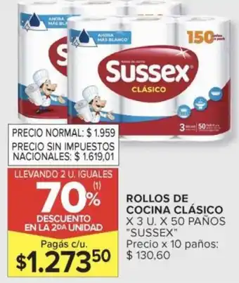 Carrefour Sussex rollos de cocina clásico oferta