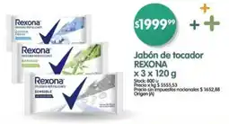 Supermercados Buenos Días Jabón de tocador REXONA oferta