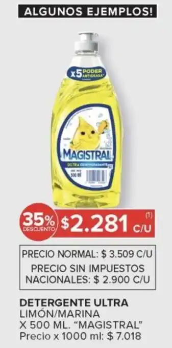 Carrefour Magistral detergente ultra limón/marina oferta