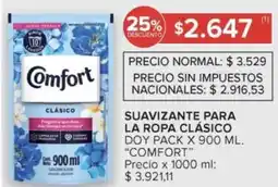 Carrefour Comfort suavizante para la ropa clásico doy pack oferta