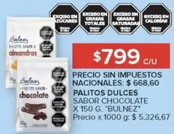 Carrefour Bulnez palitos dulces sabor chocolate oferta