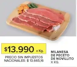 Carrefour Milanesa de peceto de novillito oferta