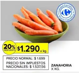 Carrefour Zanahoria oferta