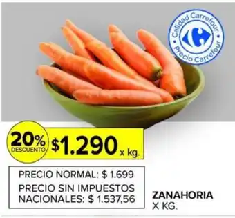 Carrefour Zanahoria oferta
