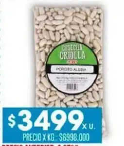 Coto Poroto alubia cosecha criolla, paq oferta
