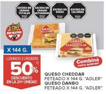 Carrefour Adler queso cheddar feteado oferta