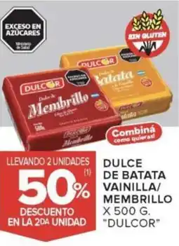 Carrefour Dulcor dulce de batata vainilla/ membrillo oferta