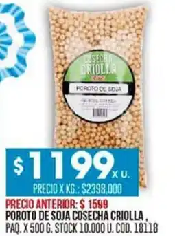 Coto Poroto de soja cosecha criolla, paq oferta