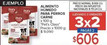 Carrefour Pet's class alimento húmedo para perros carne oferta