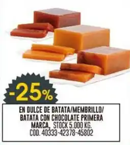 Coto En dulce de batata/membrillo / batata con chocolate primera marca oferta