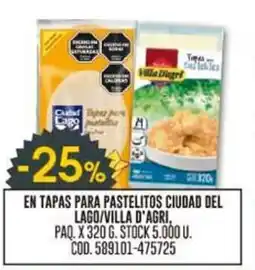 Coto En tapas para pastelitos ciudad del lago/villa d'agri, oferta