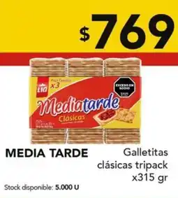 Nini Mayorista Mediatarde Galletitas clásicas tripack oferta