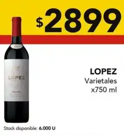 Nini Mayorista Lopez varietales oferta