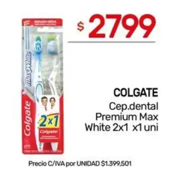 Nini Mayorista Colgate cep.dental premium max white 2x1 oferta