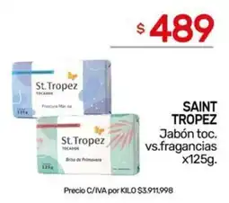 Nini Mayorista Saint tropez jabón toc. vs. fragancias oferta