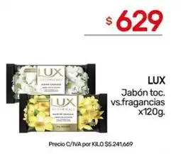 Nini Mayorista Lux jabón toc. vs. fragancias oferta