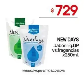Nini Mayorista New days jabón líq.dp vs.fragancias oferta