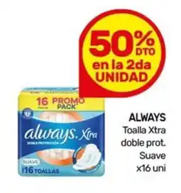Nini Mayorista Always toalla xtra doble prot. Suave oferta