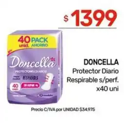 Nini Mayorista Doncella protector diario respirable s/perf. oferta