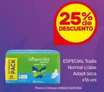 Nini Mayorista Especial toalla normal c/alas adapt seca oferta