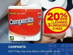 Nini Mayorista Campanita soft p.hig. hoja simp. blanco oferta