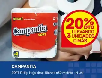 Nini Mayorista Campanita soft p. hig. hoja simp. blanco oferta
