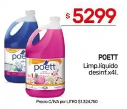 Nini Mayorista Poett limp. líquido desinf. oferta