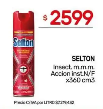 Nini Mayorista Selton insect.m.m.m. accion inst.n/f oferta