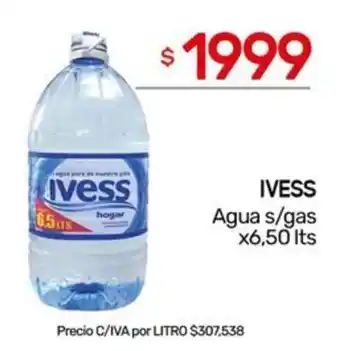 Nini Mayorista Ivess agua s/gas oferta