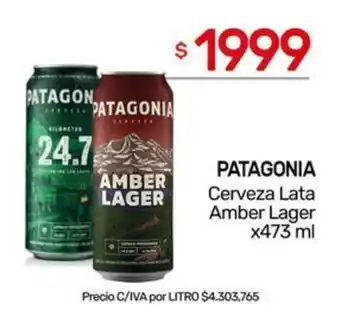 Nini Mayorista Patagonia Cerveza Lata Amber Lager oferta