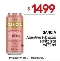 Nini Mayorista Gancia aperitivo hibiscus spritz lata oferta