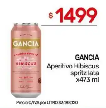 Nini Mayorista Gancia aperitivo hibiscus spritz lata oferta