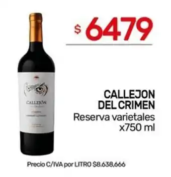 Nini Mayorista Callejon del crimen reserva varietales oferta